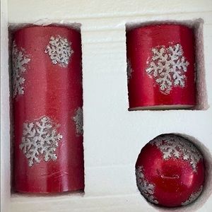Snowflake Candle Set